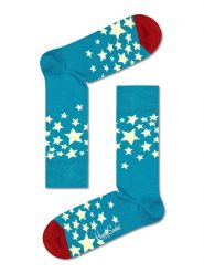 Happy Socks Skarpety "Stars" w kolorze niebiesko-czerwonym rozmiar: 41-46. Czerwone skarpetki męskie Happy Socks, bez wzorów, prążkowane. Za 43.99 zł.