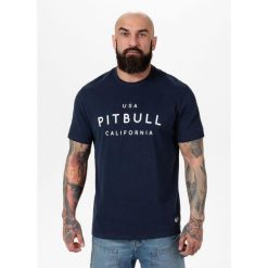 Koszulka bawełniana sportowa t-shirt dla dorosłych Garment Washed USA Cal. Białe t-shirty męskie PITBULL, m, bez wzorów, z bawełny, bez kołnierzyka. Za 89.99 zł.
