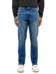 Męskie Spodnie jeansowe Mustang Style Washington Straight Denim Blue 1015885 5000 502. Niebieskie spodnie materiałowe męskie Mustang, bez wzorów, z denimu. Za 169.99 zł.