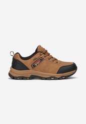 Brązowe Sznurowane Buty Sportowe Trekkingowe na Grubej Podeszwie z Protektorem Fotral. Brązowe buty trekkingowe męskie Born2be, za kostkę, bez zapięcia. Za 169.99 zł.