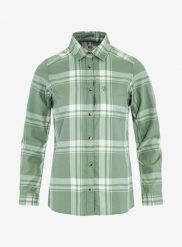 Koszula turystyczna damska Fjallraven Ovik Lite Flannel Shirt. Zielone koszule damskie Fjällräven, xs, bez wzorów, z bawełny, bez kołnierzyka, bez ramiączek. Za 423.90 zł.