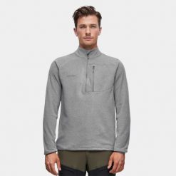 Bluza turystyczna polarowa męska Alpinus Kerkis 1/3 zamek. Szare bluzy bez kaptura męskie Alpinus, m, z polaru. Za 254.23 zł.