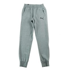 Second life - Spodnie dresowe męskie Essentials Logo Pants - Jak nowy. Szare spodnie sportowe męskie Puma, z dresówki. Za 122.16 zł.