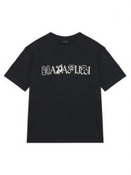 Napapijri T-Shirt S-Acadia NP0A8B3J Czarny Loose Fit. Czarne t-shirty chłopięce Napapijri, bez wzorów, z bawełny, bez ramiączek. Za 129.99 zł.