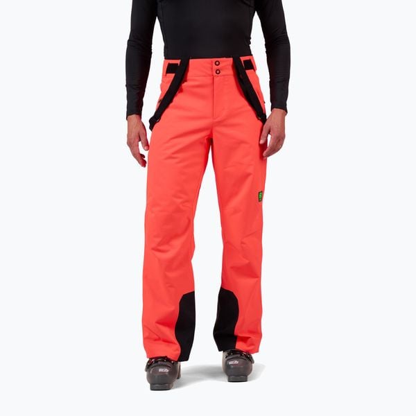 Spodnie narciarskie Rossignol Hero Insulated Ski Pant Neon Red - L. Brązowe spodnie materiałowe męskie Rossignol, bez wzorów, z materiału, eleganckie. Za 739.00 zł.