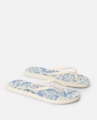 Japonki damskie Rip Curl Mixed Bloom Open Toe. Niebieskie klapki damskie Rip Curl, bez wzorów, bez obcasa. Za 94.99 zł.