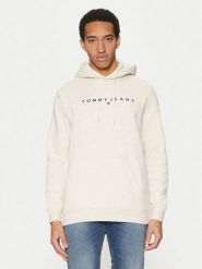 Tommy Jeans Bluza DM0DM20746 Beżowy Regular Fit. Brązowe bluzy bez kaptura męskie Tommy Jeans, m, z bawełny. Za 219.99 zł.
