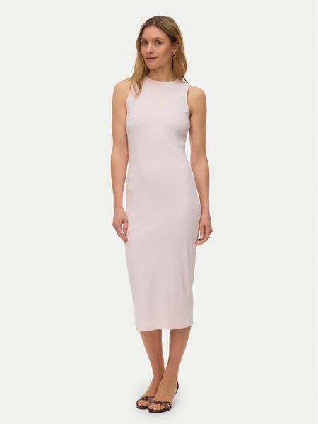 Vero Moda Sukienka letnia Lavender 10230437 Różowy Slim Fit. Czerwone sukienki damskie Vero Moda, na lato, s, bez wzorów, z bawełny, bez kołnierzyka, bez ramiączek. Za 119.99 zł.