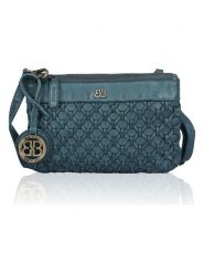 Bellicci Skórzana torebka "Palmer" w kolorze morskim - 23 x 15 x 4 cm rozmiar: onesize. Niebieskie torebki klasyczne damskie Bellicci, bez wzorów, z materiału, bez dodatków. Za 251.53 zł.