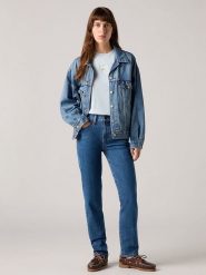 Levi's Dżinsy "724" - Slim fit - w kolorze niebieskim rozmiar: W30/L30. Niebieskie jeansy damskie Levi's, z podwyższonym stanem. Za 219.95 zł.