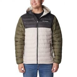 Kurtka uniwersalna męska Columbia Powder Lite. Zielone kurtki męskie Columbia, m, bez wzorów, z syntetyku, klasyczne, z kapturem. Za 645.00 zł.