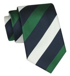 Klasyczny Krawat Męski - ALTIES - Duże Pasy. Krawaty i muchy męskie Alties, bez wzorów, z tkaniny, eleganckie. Za 49.00 zł.