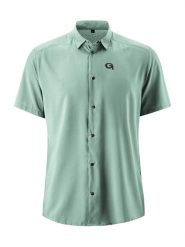 Gonso Koszula kolarska "Lagorai" w kolorze jasnozielonym rozmiar: S. Zielone koszule męskie Gonso, s, bez wzorów, z materiału, bez kołnierzyka, bez ramiączek. Za 190.45 zł.