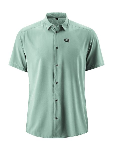 Gonso Koszula kolarska "Lagorai" w kolorze jasnozielonym rozmiar: S. Zielone koszule męskie Gonso, s, bez wzorów, z materiału, bez kołnierzyka, bez ramiączek. Za 190.45 zł.