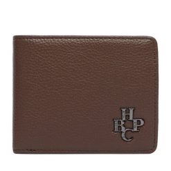 Portfel Beverly Hills Polo Club. Brązowe portfele męskie Beverly Hills Polo Club, bez wzorów. Za 79.99 zł.