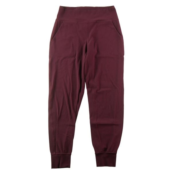 Second life - Legginsy damskie krótkie bordeaux - Jak nowy. Czerwone legginsy damskie LULULEMON, s, bez wzorów, z materiału, na fitness i siłownię. Za 170.36 zł.