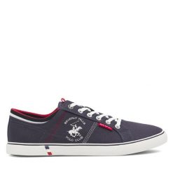 Tenisówki Beverly Hills Polo Club. Niebieskie trampki i tenisówki męskie Beverly Hills Polo Club, bez wzorów, bez zapięcia. Za 149.99 zł.