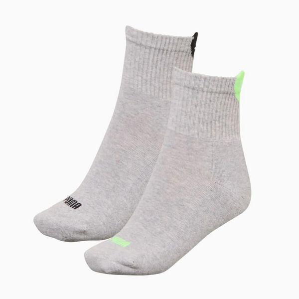 Puma Skarpety Heart Logo Crew 2-Pack 93855502. Szare skarpetki damskie Puma, bez wzorów, z bawełny. Za 62.11 zł.