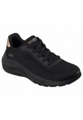 Buty SKECHERS BOBS SQUAD WAVES CURRENT Czarny. Czarne obuwie treningowe damskie Skechers, na fitness i siłownię. Za 246.99 zł.