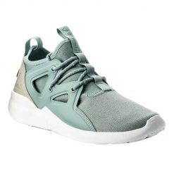 Buty treningowe damskie Reebok Cardio Motion. Zielone buty sportowe na co dzień damskie Reebok, bez wzorów, z materiału, na fitness i siłownię. Za 281.00 zł.