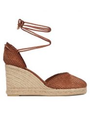 Castañer Espadryle Cora 026131-2000 Brązowy. Brązowe espadryle damskie Castañer, bez wzorów, z materiału, bez obcasa. Za 849.99 zł.