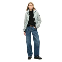Damska kurtka hybrydowa z kapturem Superdry Storm. Szare kurtki damskie Superdry., s, bez wzorów, z polaru, z kapturem. Za 552.90 zł.