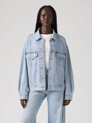 Levi's Kurtka dżinsowa w kolorze błękitnym rozmiar: M. Niebieskie kurtki damskie Levi's, m, bez wzorów, z bawełny, bez kaptura. Za 259.54 zł.
