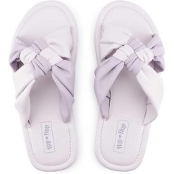 Klapki basenowe damskie Flip Flop Fauna Chess. Fioletowe klapki damskie Flip Flop, bez wzorów, bez obcasa. W wyprzedaży za 109.00 zł.