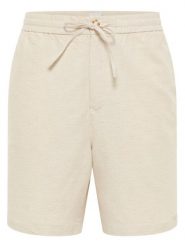 Mustang Szorty materiałowe Linen 1016459 Écru Loose Fit. Szorty męskie Mustang, z bawełny, bez kołnierzyka. Za 189.99 zł.