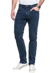 Wrangler Dżinsy "Brooklyn" - Regular fit - w kolorze granatowym rozmiar: W31/L34. Niebieskie jeansy męskie Wrangler. Za 174.43 zł.