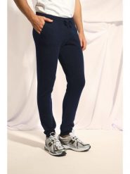 Just Cashmere Kaszmirowe spodnie "Gareth" w kolorze granatowym rozmiar: L. Niebieskie spodnie materiałowe męskie Just Cashmere, bez wzorów, z kaszmiru. Za 434.99 zł.