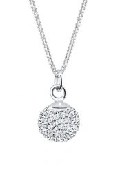 Elli Elli Naszyjnik Damski wisiorek kula kryształowa w srebrze próby 925 Sterling Silver Naszyjniki 1 ct. Szare naszyjniki damskie Elli, srebrne. Za 243.99 zł.