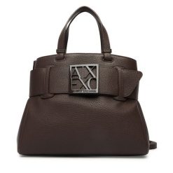 Torebka Armani Exchange. Brązowe torebki klasyczne damskie Armani Exchange, bez wzorów, bez dodatków. Za 709.99 zł.