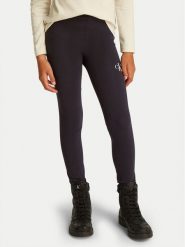 Calvin Klein Jeans Legginsy IG0IG02137 D Czarny Slim Fit. Czarne spodnie dziewczęce Calvin Klein Jeans, z bawełny. Za 119.99 zł.