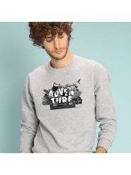 WOOOP Bluza "Adventure" w kolorze szarym rozmiar: XS. Szare bluzy bez kaptura męskie Wooop, xs, z bawełny. Za 43.88 zł.
