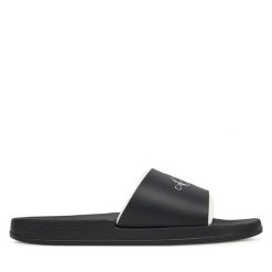 Klapki Calvin Klein Jeans. Czarne klapki i japonki męskie Calvin Klein Jeans, z jeansu. Za 129.99 zł.
