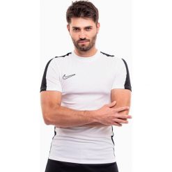 Koszulka sportowa męska Nike DF Academy 23. Białe t-shirty sportowe męskie Nike, m, bez ramiączek, do piłki nożnej. Za 128.54 zł.
