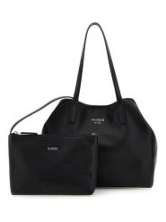 Guess Torebka w kolorze czarnym - 32 x 27 x 15 cm rozmiar: onesize. Czarne torebki klasyczne damskie Guess, z aplikacjami, z materiału, bez dodatków. Za 421.67 zł.