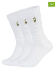 Flip Sox Skarpety (3 pary) w kolorze białym rozmiar: 43-46. Białe skarpetki męskie Flip Sox, bez wzorów, z bawełny. Za 39.99 zł.