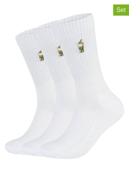 Flip Sox Skarpety (3 pary) w kolorze białym rozmiar: 39-42. Białe skarpetki męskie Flip Sox, bez wzorów, z bawełny. Za 34.93 zł.