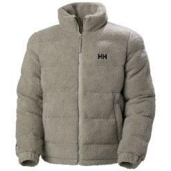 Kurtka narciarska Helly Hansen Yu Teddy Pile. Szare kurtki męskie Helly Hansen, m, bez wzorów, bez kaptura, narciarskie. W wyprzedaży za 852.50 zł.