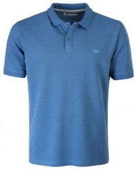 Koszulka POLO z Kołnierzykiem, Niebieska Jednokolorowa Krótki Rękaw -PAKO JEANS. Niebieskie koszulki polo męskie Pako Jeans, m, bez wzorów, z bawełny, bez ramiączek. Za 119.00 zł.