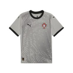 Męska koszulka bramkarska z krótkim rękawem Portugalia 2025 PUMA. Czarne t-shirty sportowe męskie Puma, m, z materiału, bez ramiączek, do piłki nożnej. Za 276.10 zł.