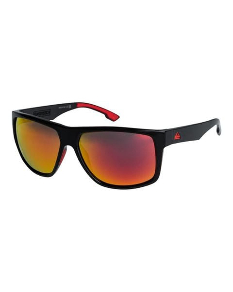Okulary Quiksilver przeciwsłoneczne Transmission M KYH0 Black/ML Red. Czarne okulary przeciwsłoneczne męskie Quiksilver, z gumy. Za 459.99 zł.