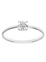 Revoni Złoty pierścionek z diamentem rozmiar: 50. Szare pierścionki damskie Revoni, z diamentem, złote. Za 491.99 zł.