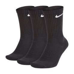 Amortyzowane Skarpety Codzienne Dla Dorosłych Unisex (zestaw 3 Sztuk). Czarne skarpetki damskie Nike, bez wzorów. Za 104.99 zł.