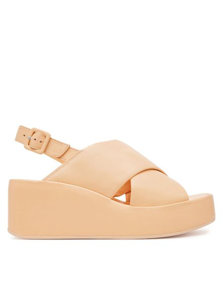 HÖGL Sandały Lucie 9-102500 Pomarańczowy. Brązowe sandały damskie HÖGL, bez wzorów, ze skóry, bez obcasa, na koturnie. Za 639.99 zł.