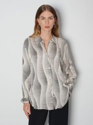 Someday Bluzka "Zauryn" w kolorze beżowo-szarym rozmiar: 40. Brązowe bluzki damskie Someday, bez wzorów, z wiskozy, bez kołnierzyka, bez ramiączek. Za 173.99 zł.