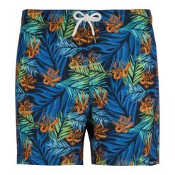 Męskie Spodenki Kąpielowe Loras Tropical Leaves. Niebieskie kąpielówki męskie Regatta, m, bez wzorów, z materiału. Za 111.99 zł.