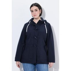 Damskie Kurtka softshellowa HYPRAR hydrofobowa guziki-kołki. Niebieskie kurtki damskie Ulla Popken, plus size, bez wzorów, z materiału, bez kaptura. Za 479.99 zł.